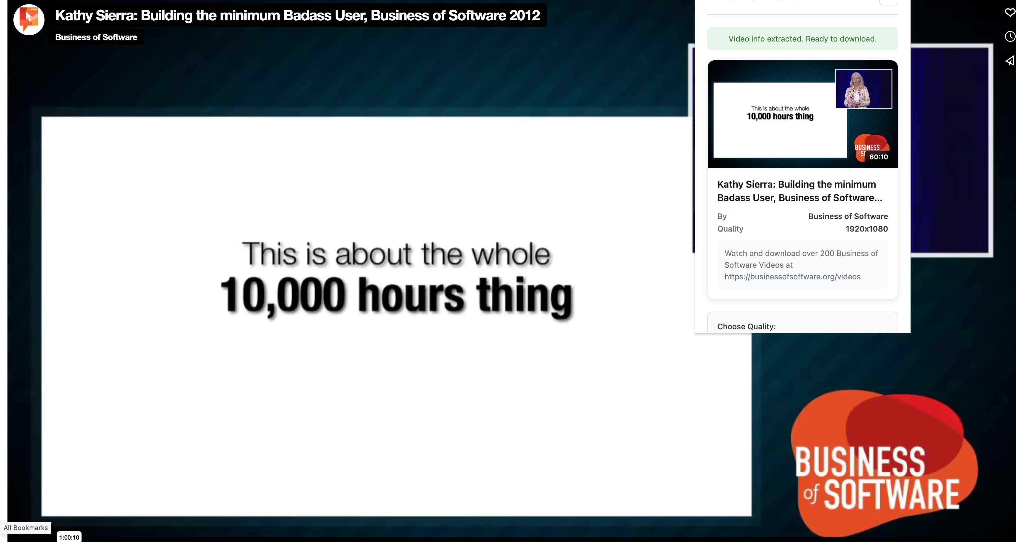 Vimeo Video Downloader browser extension screenshot 4